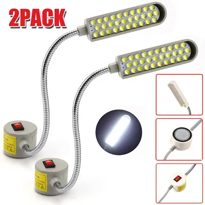 2pcs 30 LED Sewing Machine Light Flexible Working Lamp With Magnetic Base White • $14.59