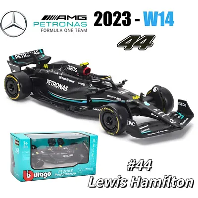 Bburago 1:43 Mercedes-AMG Petronas F1 W14 2023 #44 Hamilton Diecast Model Car • £14.39