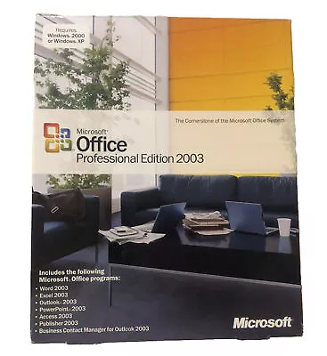 Microsoft Office 2003 Professional - Retail Box Word Excel Outlook PowerPoint Ac • $75