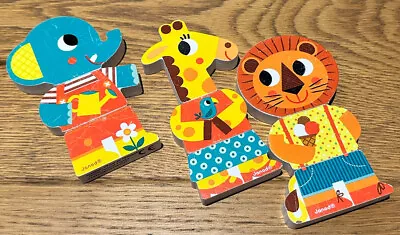 Janod Wooden Magnetic Animals - No Box • £3.50