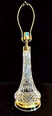 Waterford Lismore Lamp -  Fine Hand Blown & Cut Irish Crystal - Absolutely Mint! • $799.99