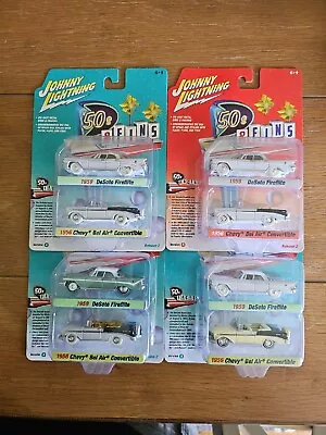  4 Different A+B 2 Pack Johnny White Lightning Chase Sets 50s & Fins Errors Vari • $117.99