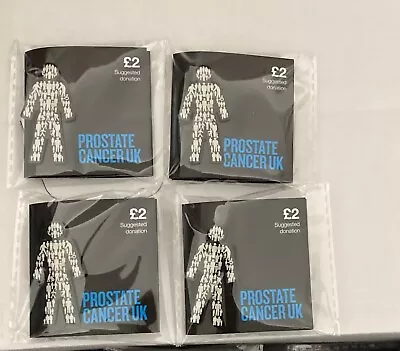 X4 NEW  X 4 Prostate Cancer UK - PIN BADGES - Men United -  💙 • £14