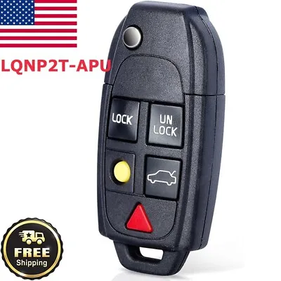 For Volvo S60 S80 XC90 XC70 V70 Flip Smart Key Remote Fob LQNP2T-APU ID48 Chip • $30.95