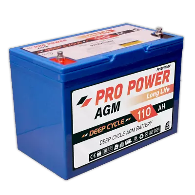 12v 110ah Amp Hour Agm Battery Sla 12 Volt Deep Cycle Dual Fridge 105ah 100ah • $274.95