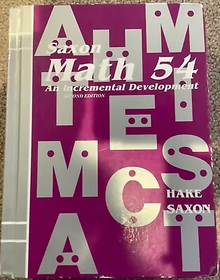 Saxon Math 5/4: An Incremental Development 2nd Edition • $15