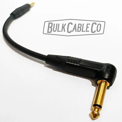 12  - Mogami 2524 Patch Cable - Neutrik Right To Straight - Gold Ends - 12 Inch • $29.50