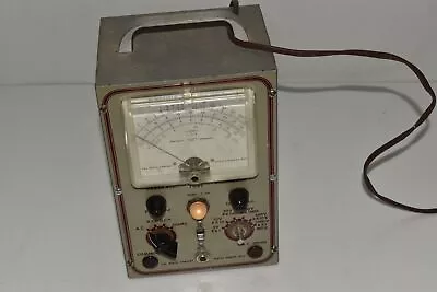 *LL* Heathkit Model V-4A Vintage Vacuum Tube Voltmeter -- Powers Up! (TTR30) • $37.50