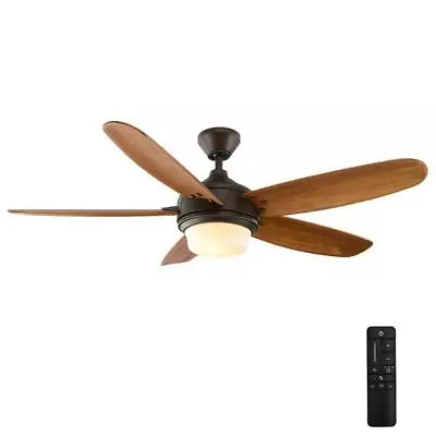 Breezemore 56 In. LED Indoor Mediterranean Bronze Ceiling Fan PARTS ONLY • $10.49