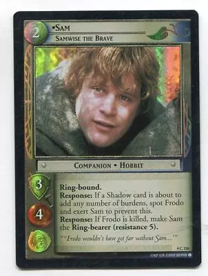 Lord Of The Rings CCG Foil Card TTT 4.C316 Sam Samwise The Brave • £3.49