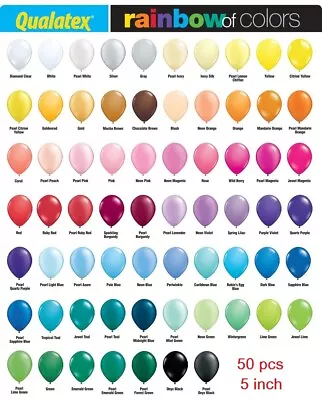 $9.50 • Buy 50pc 5inch/12cm Qualatex Mini Latex Balloon Party Decoration Very Best Balloon