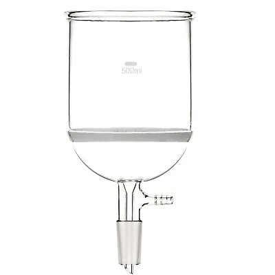 500ml 24/40 Glass Buchner Funnel Sand Core Filter W/Vacuum Adapter Lab Glassware • $37.99