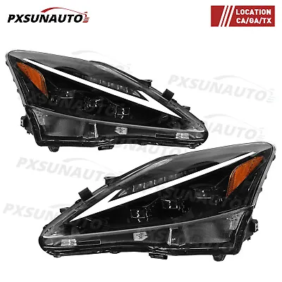 For 2006-2012 Lexus IS 250 350 ISF LED Headlight Assembly Headlamp Pair • $325.99