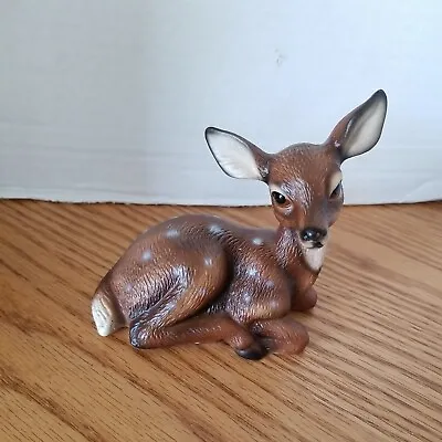 Sweet Vintage 4” Deer Fawn Indoor Decor Garden Animal Ceramic Figurine Japan EUC • $11.50