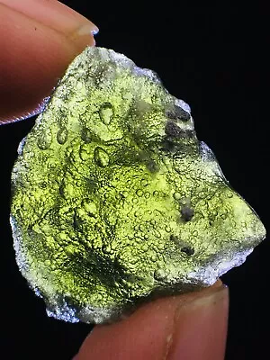 24ct Meteorite Moldavite Green Impact Fragment Meteor Stone Space Asteroid+coa • $0.99