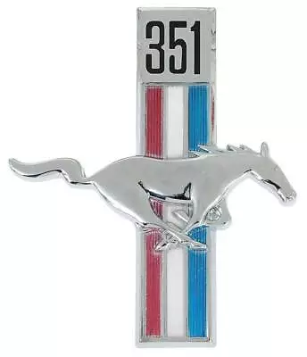 1965-68 Mustang; 351 Running Horse Tri-Bar; Fender Emblem; LH • $32.19