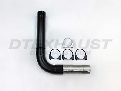 Sk-400bk Exhaust Black Powder Coat 409 Stainless Diesel Single Stack Kit 4 Inch • $339.99