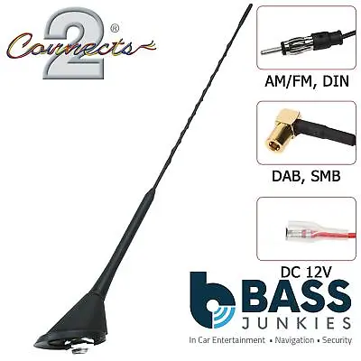 Bee Sting Amplified Roof Mount SMB DAB & FM Car Radio Stereo Aerial Antenna • £49.95