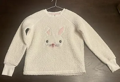 Cream Beige Bunny Rabbit Jumper Small Pink Fleece Florence And Fred • £5
