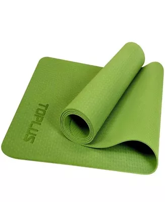 61 X 183cm Yoga Mat 4mm Thick Gym Exercise Fitness Pilates Workout Mat Non Slip • £8.97