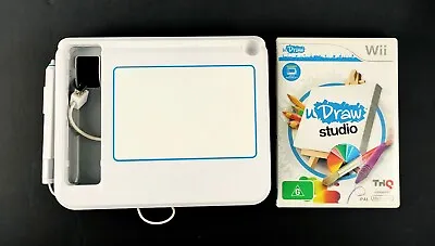 Nintendo Wii U Draw Game Tablet & UDraw + Wii Studio Game - VGC  • $24