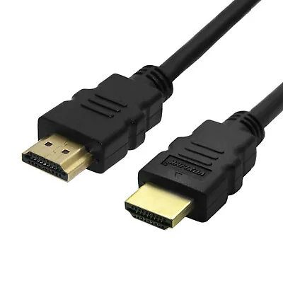 HDMI High Speed Cable Gold V1.4 1080p Audio Video Blue-Ray Xbox 360 Plasma 4K 3D • £2.94