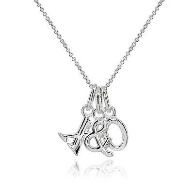 X&O Hugs And Kisses Polished Sterling Silver Charm Pendant Necklace • $29.99