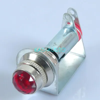 1pc Chassis Mount Pilot Light Indicator For Guitar Tube Amplifier Red Bracket • $12.90