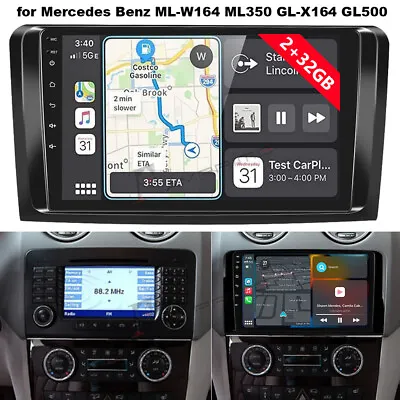 For Mercedes Benz ML/GL 320 350 9  Android 11 Car GPS Navi Radio Stereo CarPlay • $149.99
