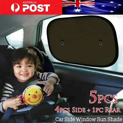 5pcs Rear Window Visor Sun Protector For Child Baby Car SUV Auto Sun Shade Side • $22.99