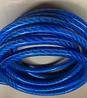 Monster Cable High Performance For Car Amplifier Power Wire 1/0 Gauge 18 Ft • $149.98