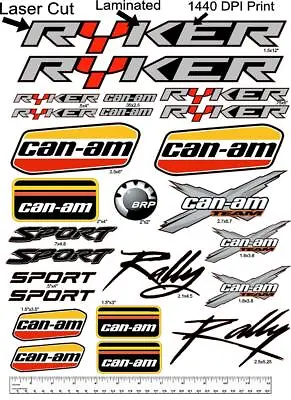 Can Am Ryker Rally Sport Team Decal Kit Graphics Vintage Vinyl Sticker OEM • $34.99