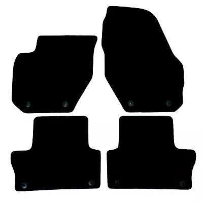 For Volvo XC60 Black Carpet Car Mats 4pc 2008-2017 Custom Fit Velour Auto Liners • $45.49