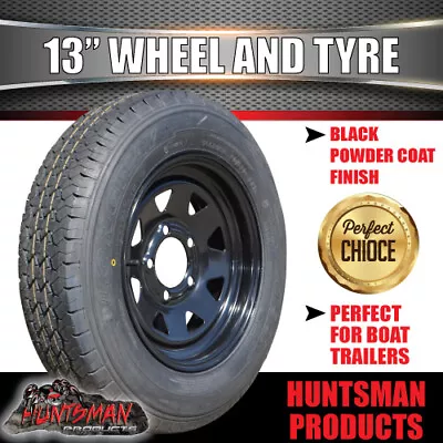 13x4.5 & 175R13C Black Sunraysia HT Holden Trailer Caravan Wheel Rim & Tyre 175  • $103