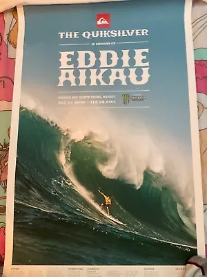 2010 Mint Eddie Aikau Waimea Hawaii Big Wave Surfing Contest Poster • $48.50