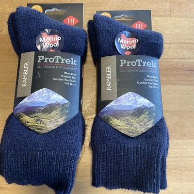 £20 • Buy HJ Hall Protrek Rambler HJ800P Wool Rich Outdoor Walking Boot Socks NEW 6-8.5