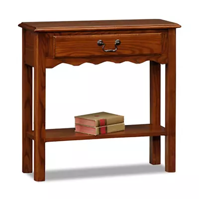 Behind Sofa Table Couch Console With Storage Shelves Oak Finish Furniture Wood • $149.98