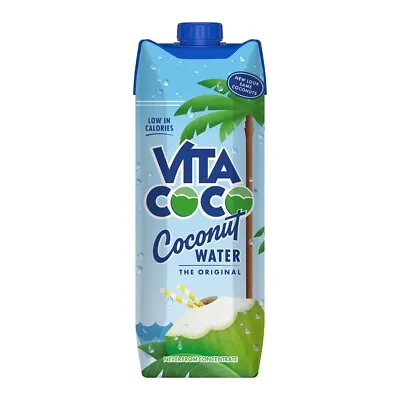 2 X Vita Coco Pure Coconut Water 1L Naturally Hydrating Gluten Free • £4.90