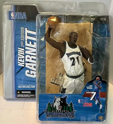 McFarlane NBA Kevin Garnett Series 7 Figure Timberwolves White Jersey Variant • $15.99