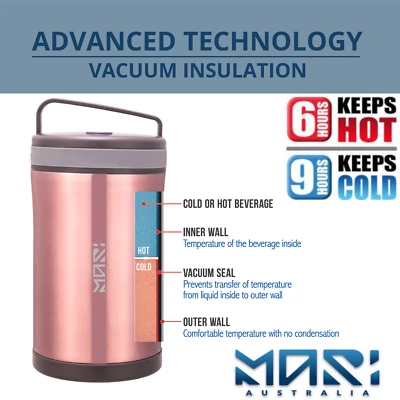 $79 • Buy Insulated Food Thermos Soup Cup Container Stainless Vacuum Warm Lunch Box  Layer