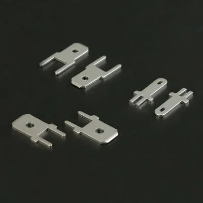 2.8/4.8/6.3mm Uninsulated Male Spade Terminal Crimp PCB Connector 0.8mm Thick • $3.45