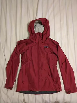 Women's Patagonia Torrentshell 3L Rain Jacket Coat Brick Red Sz XS • $39