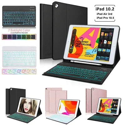 $45.97 • Buy For IPad 7th 8th 9th Gen 10.2  Backlight Keyboard With Pencil Holder Case Cover 
