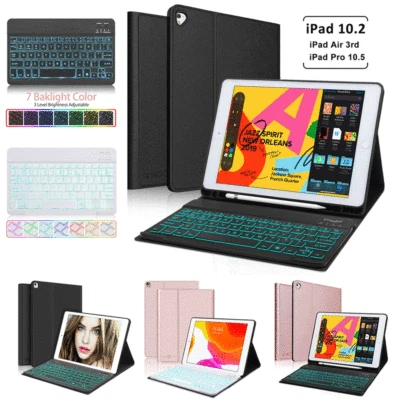 $45.99 • Buy For IPad 7th 8th 9th Gen 10.2  Backlight Keyboard With Pencil Holder Case Cover 
