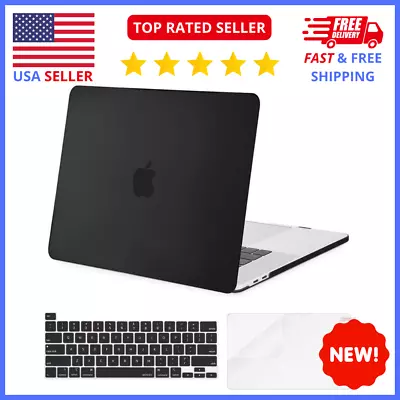 MacBook Pro 16 Inch Case 2020 2019 Release A2141 + Keyboard Cover (BLACK) • $16.99