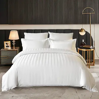 Hotel Collection Cotton Duvet Cover Queen Size White - Queen Bed Set 90X90 Inche • £154.60