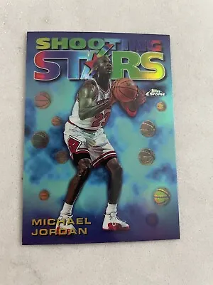 Michael Jordan 1997  Topps Chrome Shooting Stars #6. *REFRACTOR* • $550
