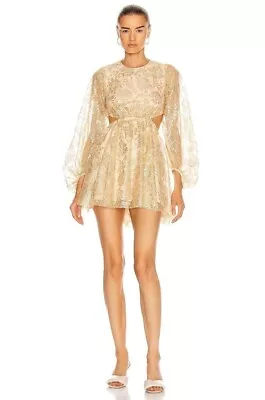 Alice Mccall Gold Magic Thinking Mini Dress - Size 8 Au/4 Us • $100