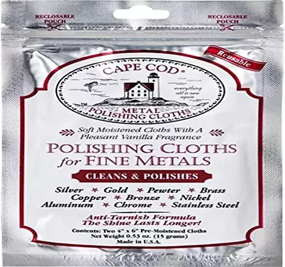 Polishing Cloths For Fine Metals | Jewelry Cleaner And Tarnish Remover • $11.40