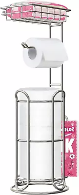 Mega Roll Toilet Paper Holder Stainless Steel Bathroom Tissue Holder Stand TP Di • $42.99